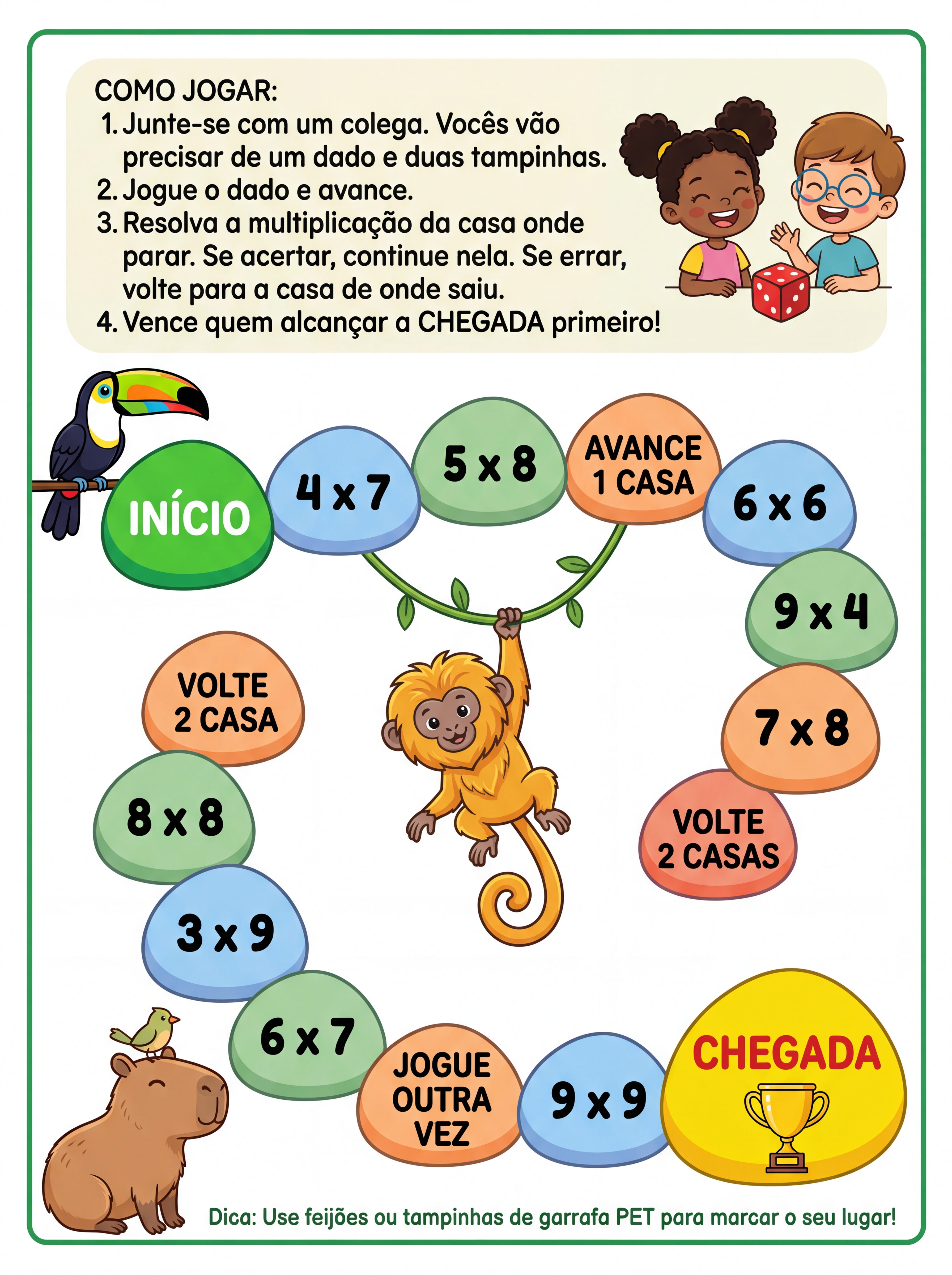 Atividade: jogo multiplicação 4ano