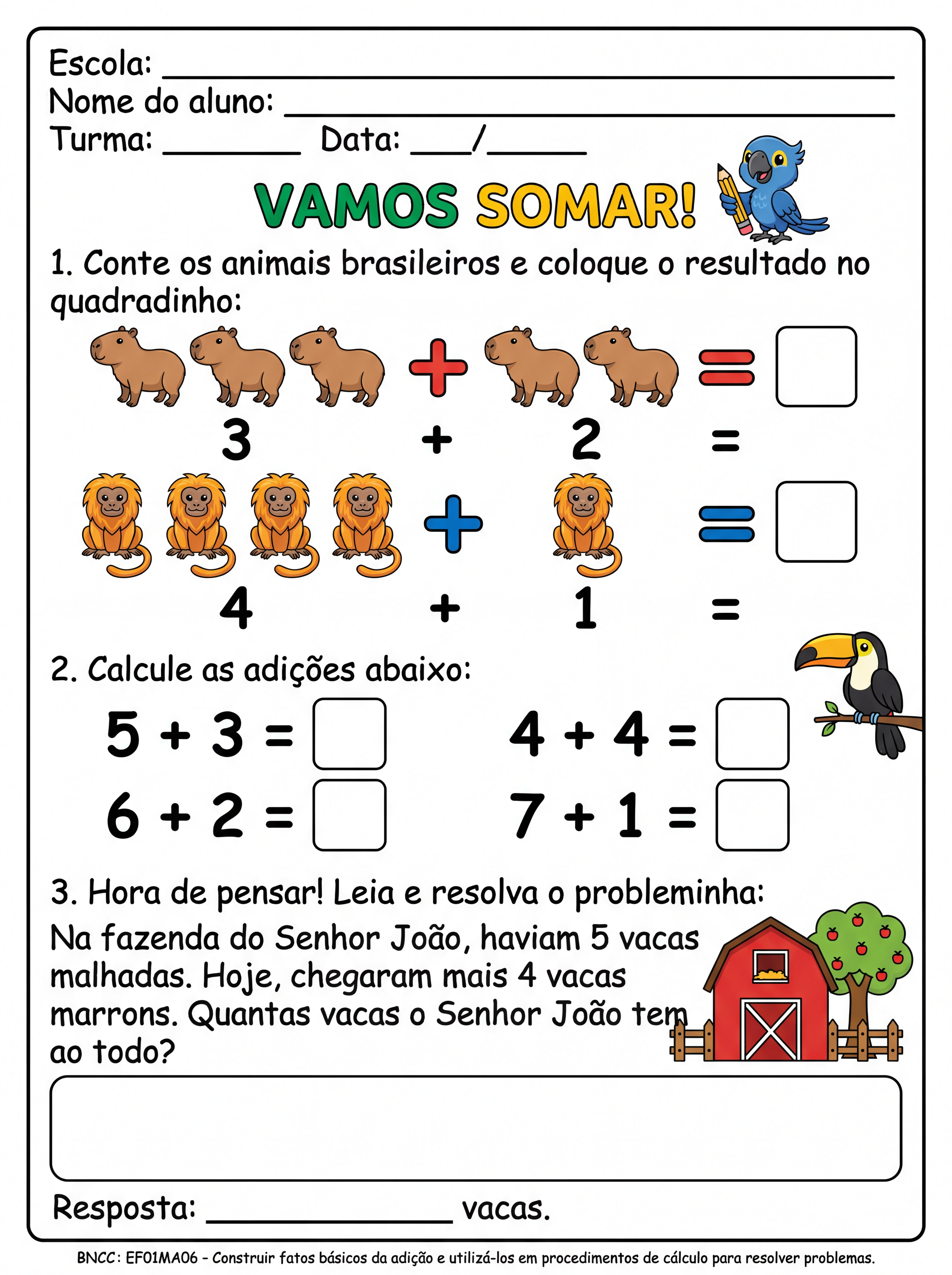 Atividade: atividade de adição