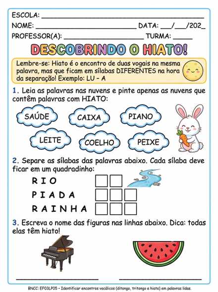 Descobrindo o hiato