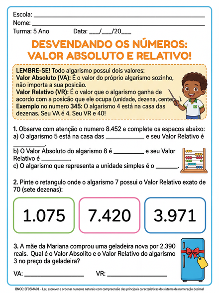 Desvendando os números: valor absoluto e relativo