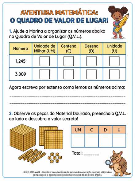 Aventura Matemática Q.V.L. 3º ano