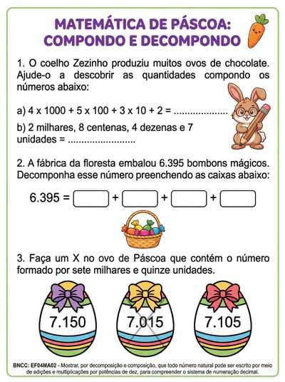 tema pascoa  . habilidade EF04MA02