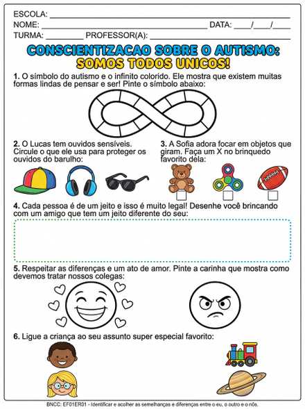 Conscientização sobre o autismo: somos todos únic…