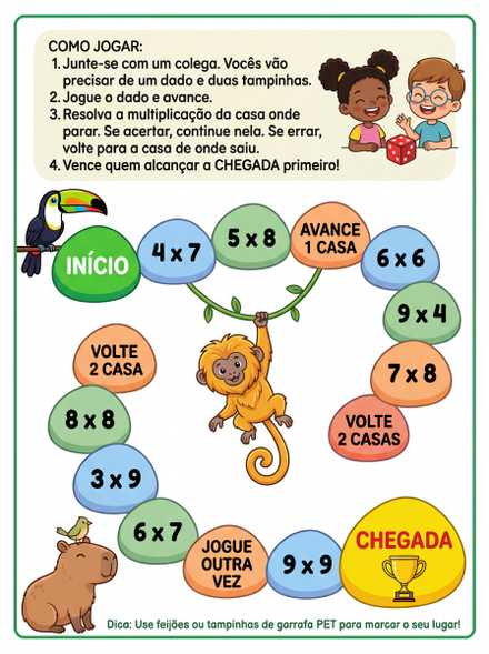 Jogo da Multiplicação para 4º ano