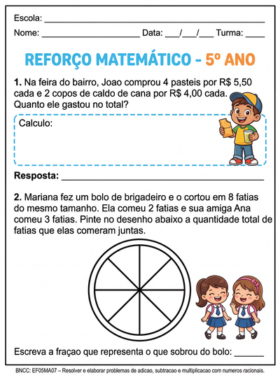 Apostila de reforco 5 ano